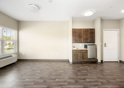 clean and sanitized senior living apartment near crosslake, mn